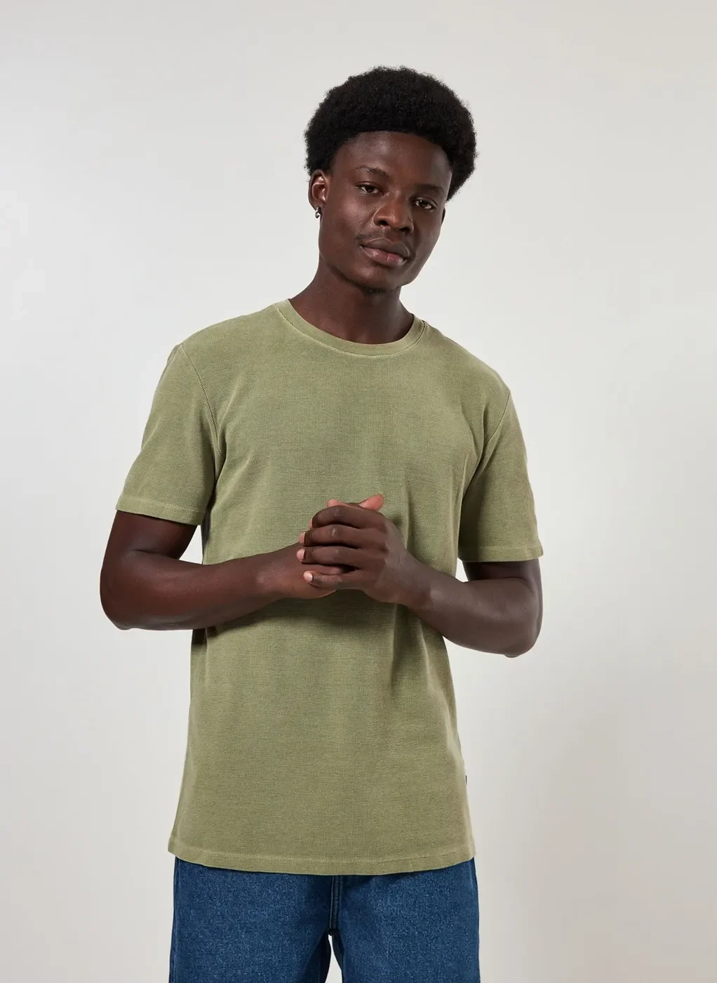 Camiseta Manga Curta Estonada Com Textura