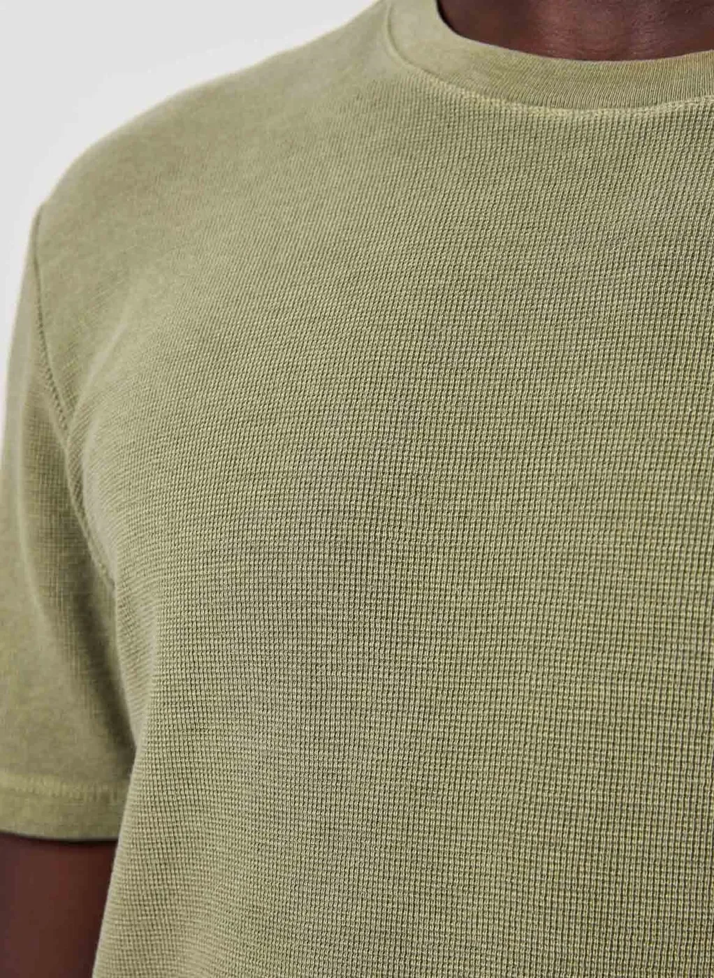 Camiseta Manga Curta Estonada Com Textura