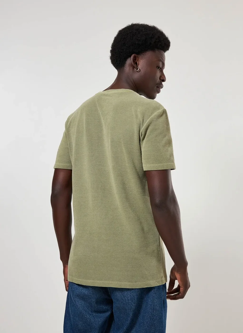 Camiseta Manga Curta Estonada Com Textura