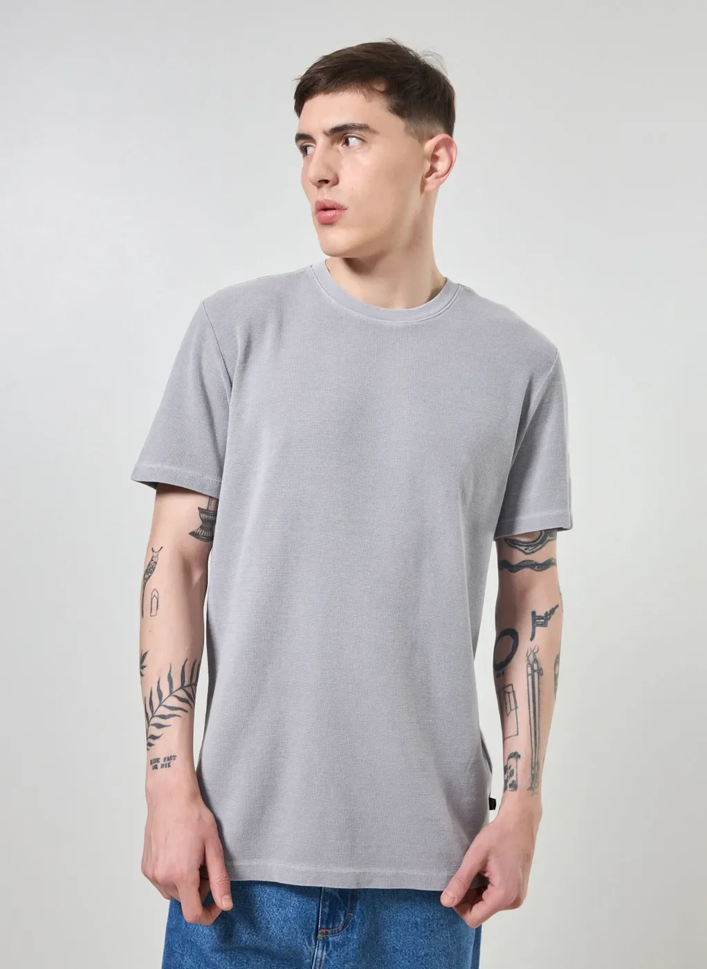 Camiseta Manga Curta Estonada Com Textura