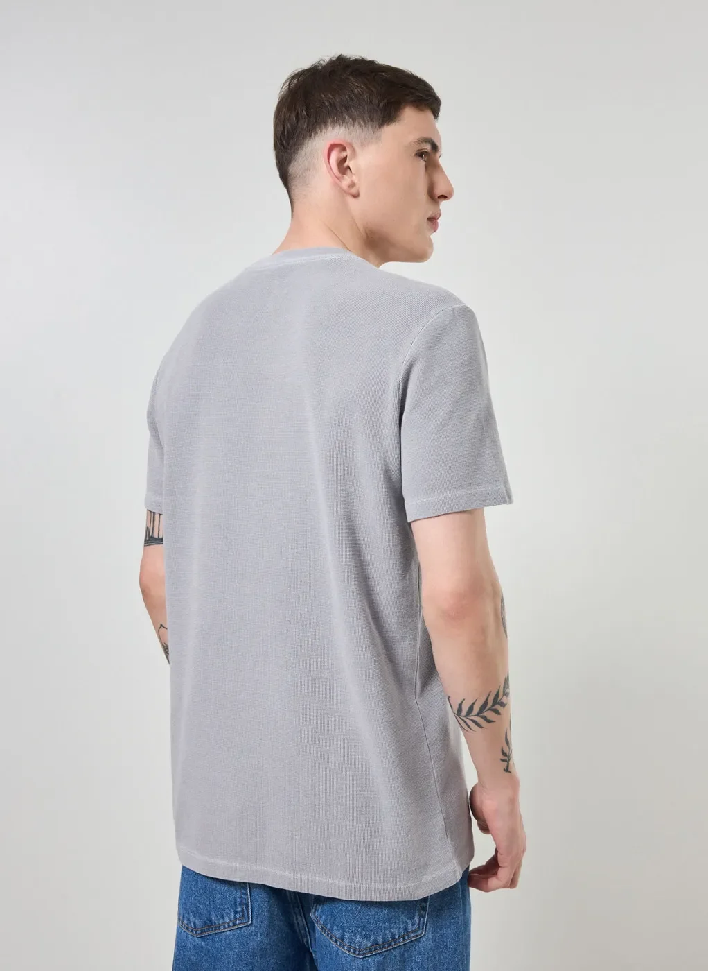 Camiseta Manga Curta Estonada Com Textura