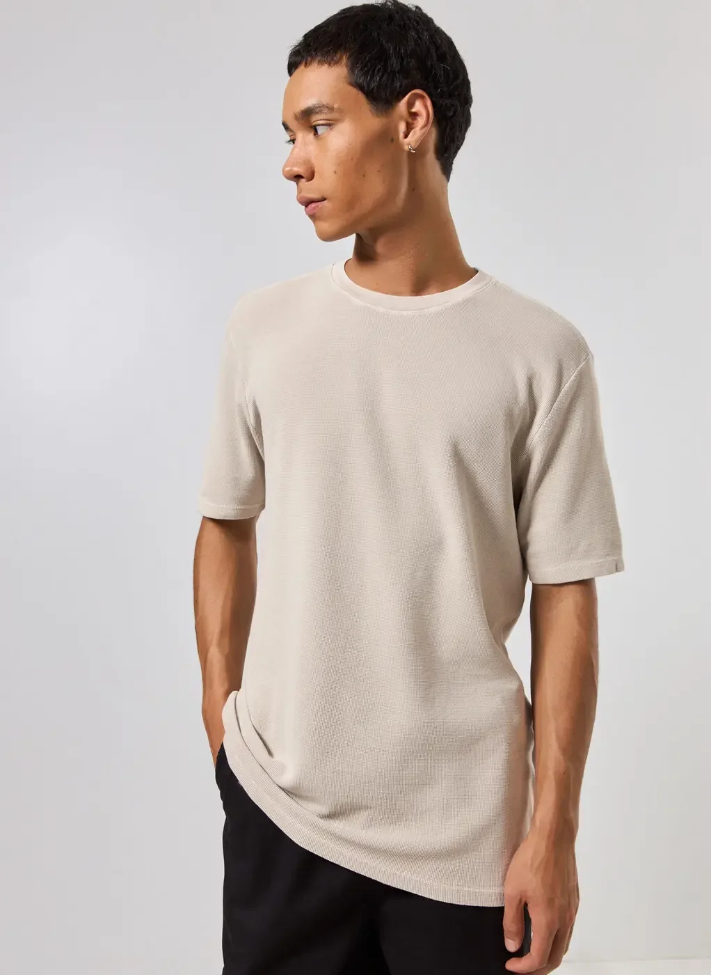 Camiseta Manga Curta Estonada Com Textura