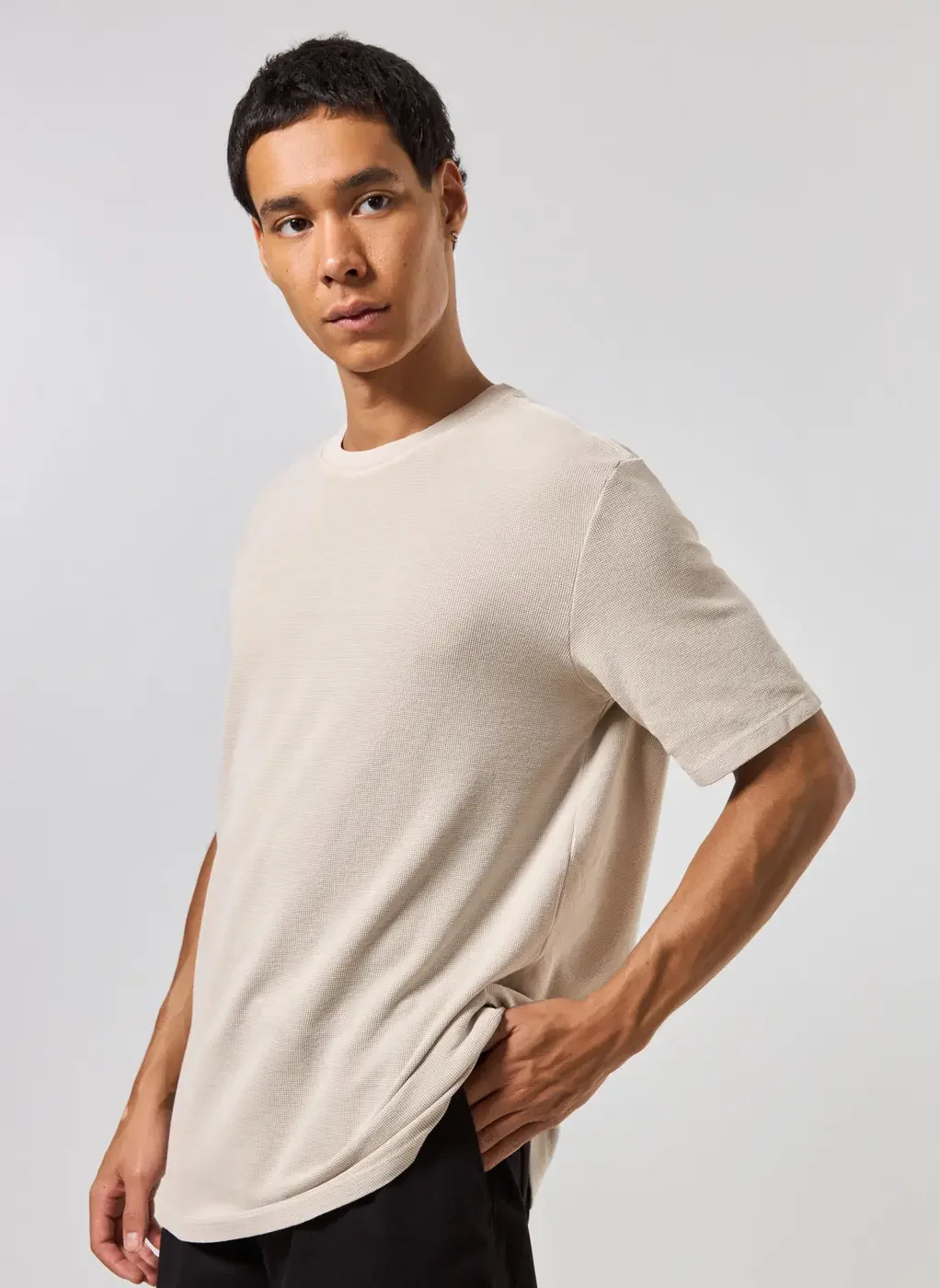 Camiseta Manga Curta Estonada Com Textura