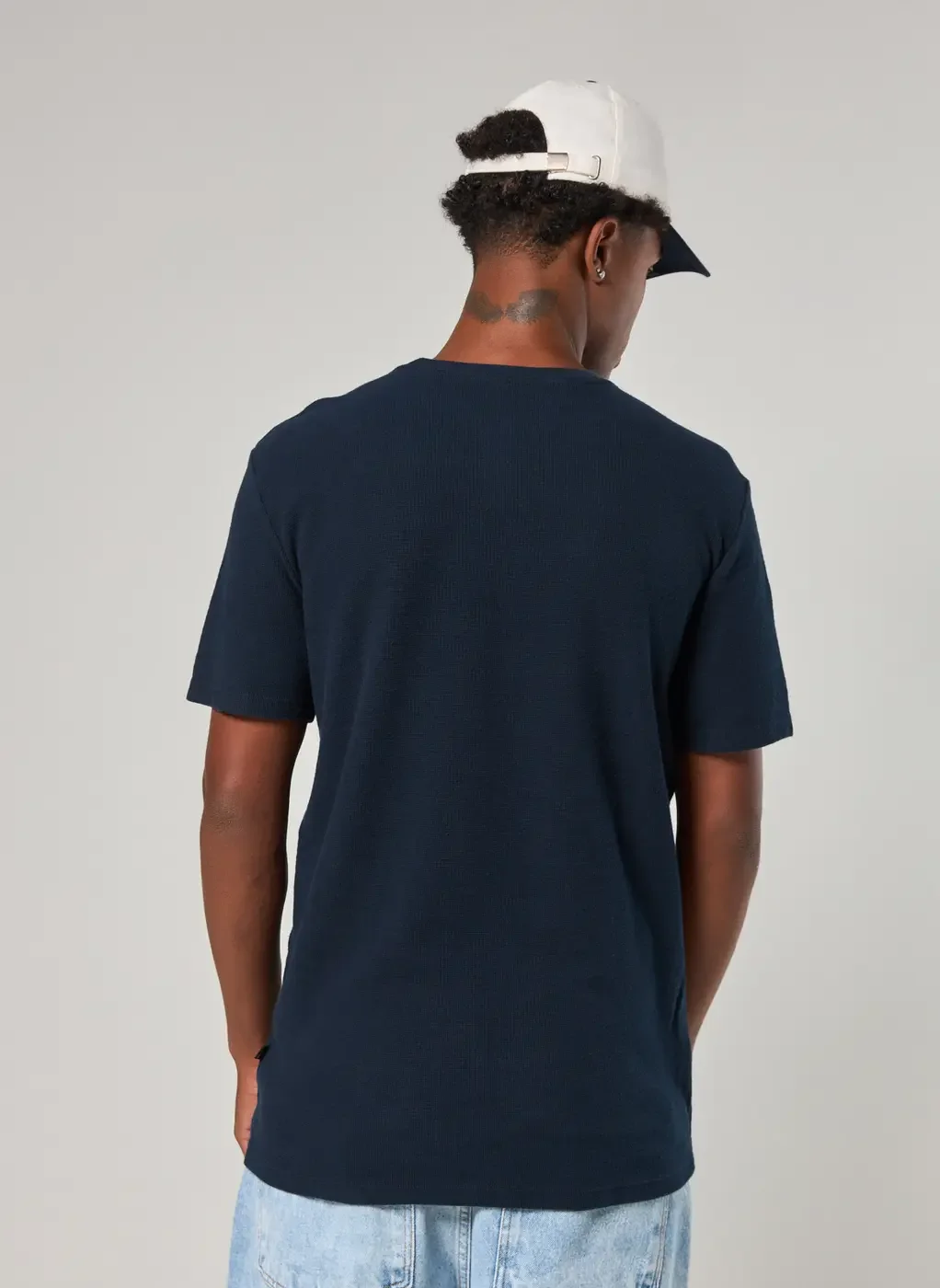 Camiseta Manga Curta Estonada Com Textura