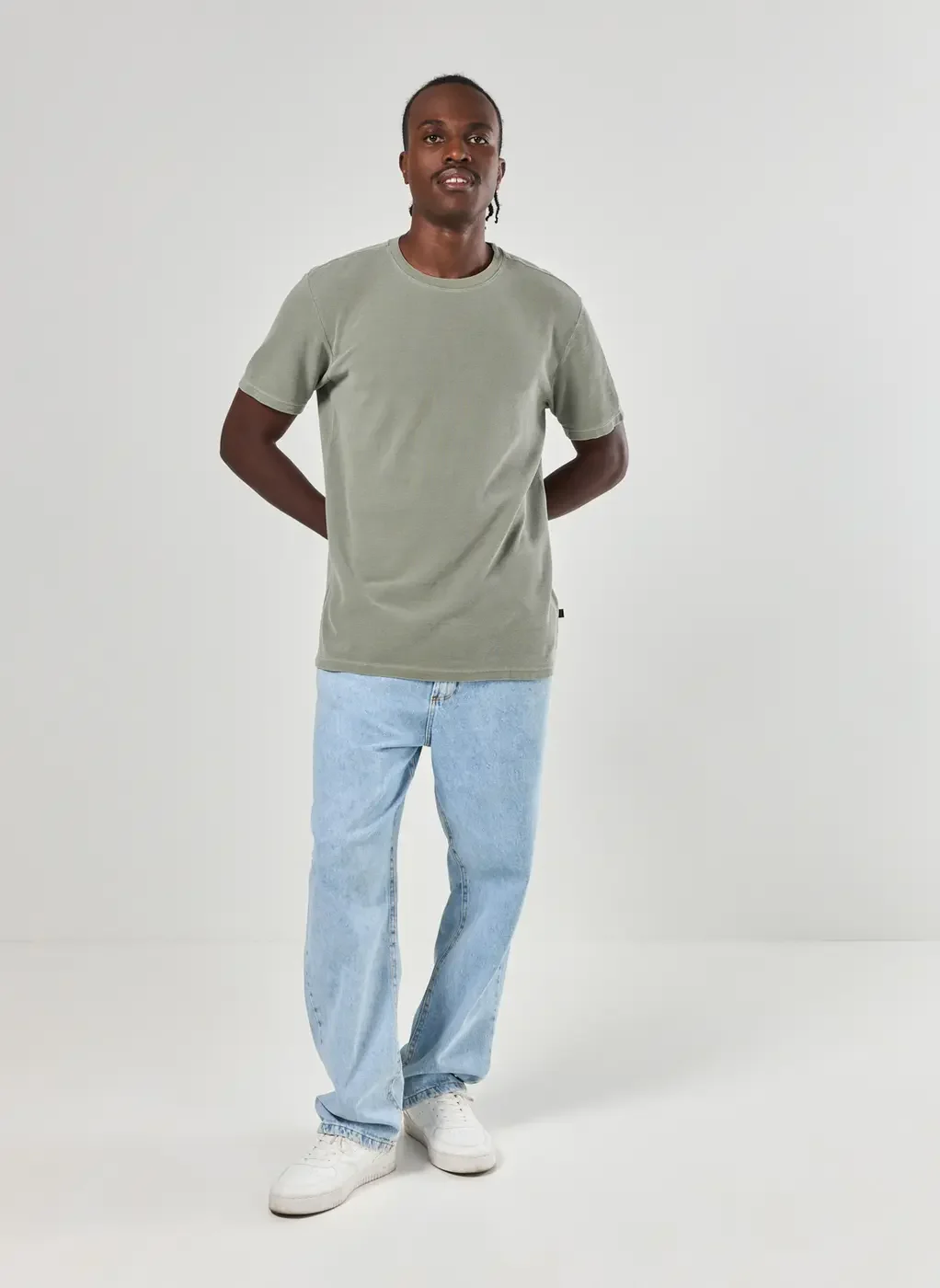 Camiseta Manga Curta Estonada Com Textura