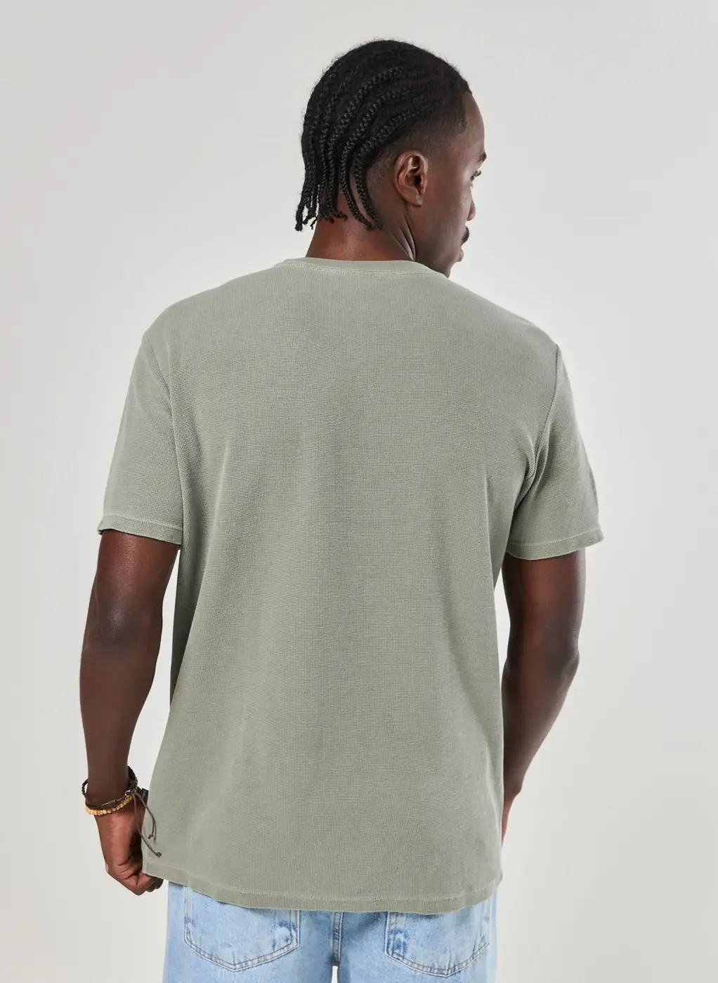 Camiseta Manga Curta Estonada Com Textura