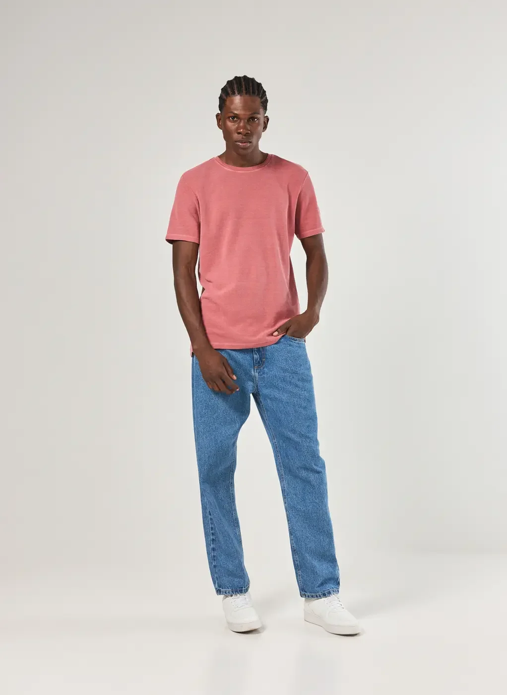 Camiseta Manga Curta Estonada Com Textura