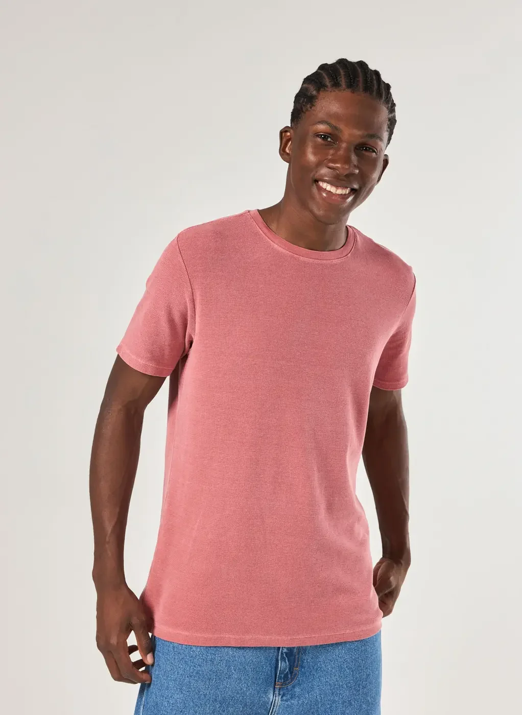 Camiseta Manga Curta Estonada Com Textura