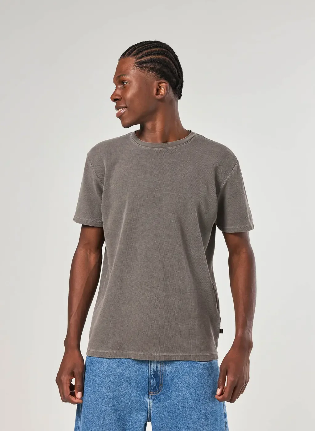 Camiseta Manga Curta Estonada Com Textura