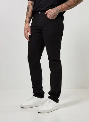 Calça Skinny De Sarja Preta