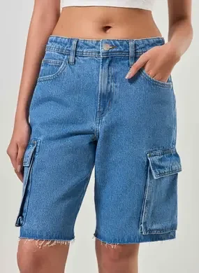 Bermuda Jeans Jorts Cargo