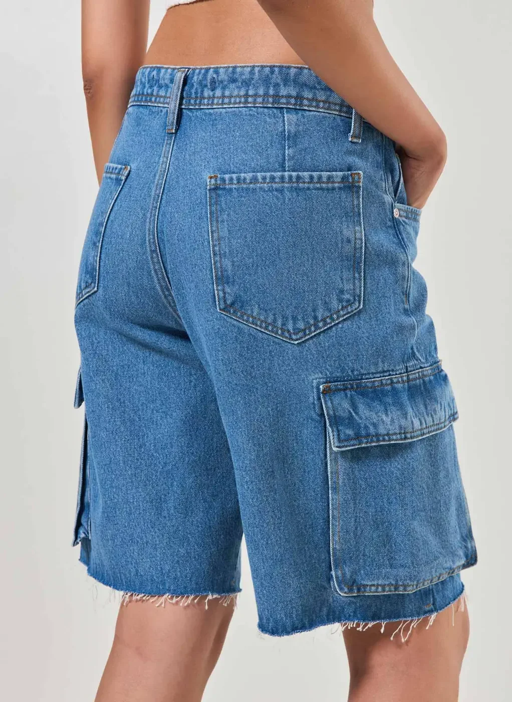 Bermuda Jeans Jorts Cargo