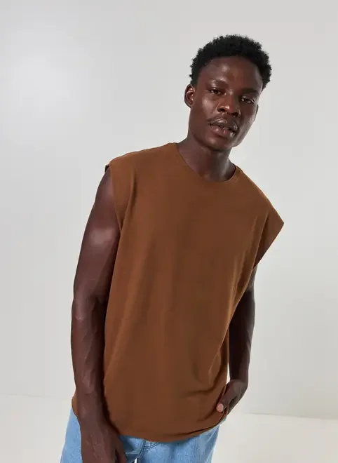 Regata Em Malha Cortada A Fio