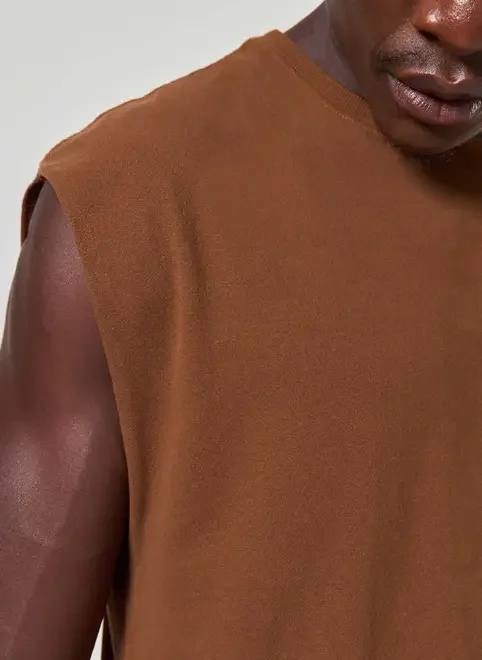 Regata Em Malha Cortada A Fio