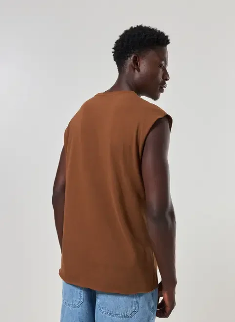 Regata Em Malha Cortada A Fio