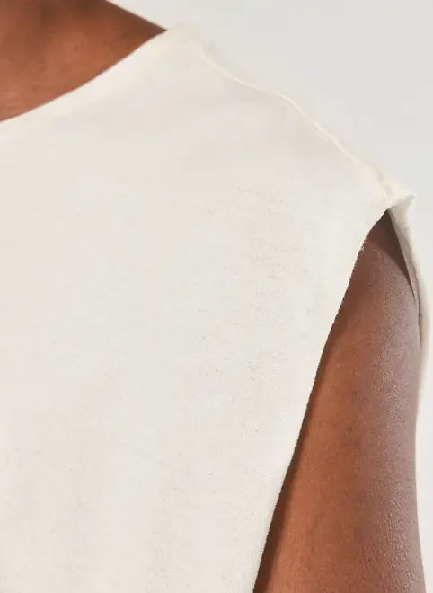 Regata Em Malha Cortada A Fio