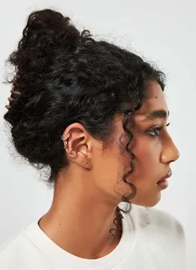 Kit Piercings Fake Prateados