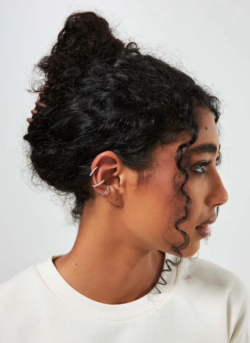 Kit Piercings Fake Prateados