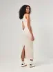 Vestido Midi Halter Em Malha