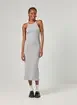 Vestido Midi Halter Em Malha