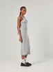 Vestido Midi Halter Em Malha