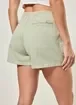 Short Saia Em Sarja Verde Seco
