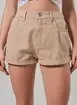 Short Mom Em Sarja Com Elástico