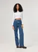 Calça Jeans Wide Leg De Cintura Alta