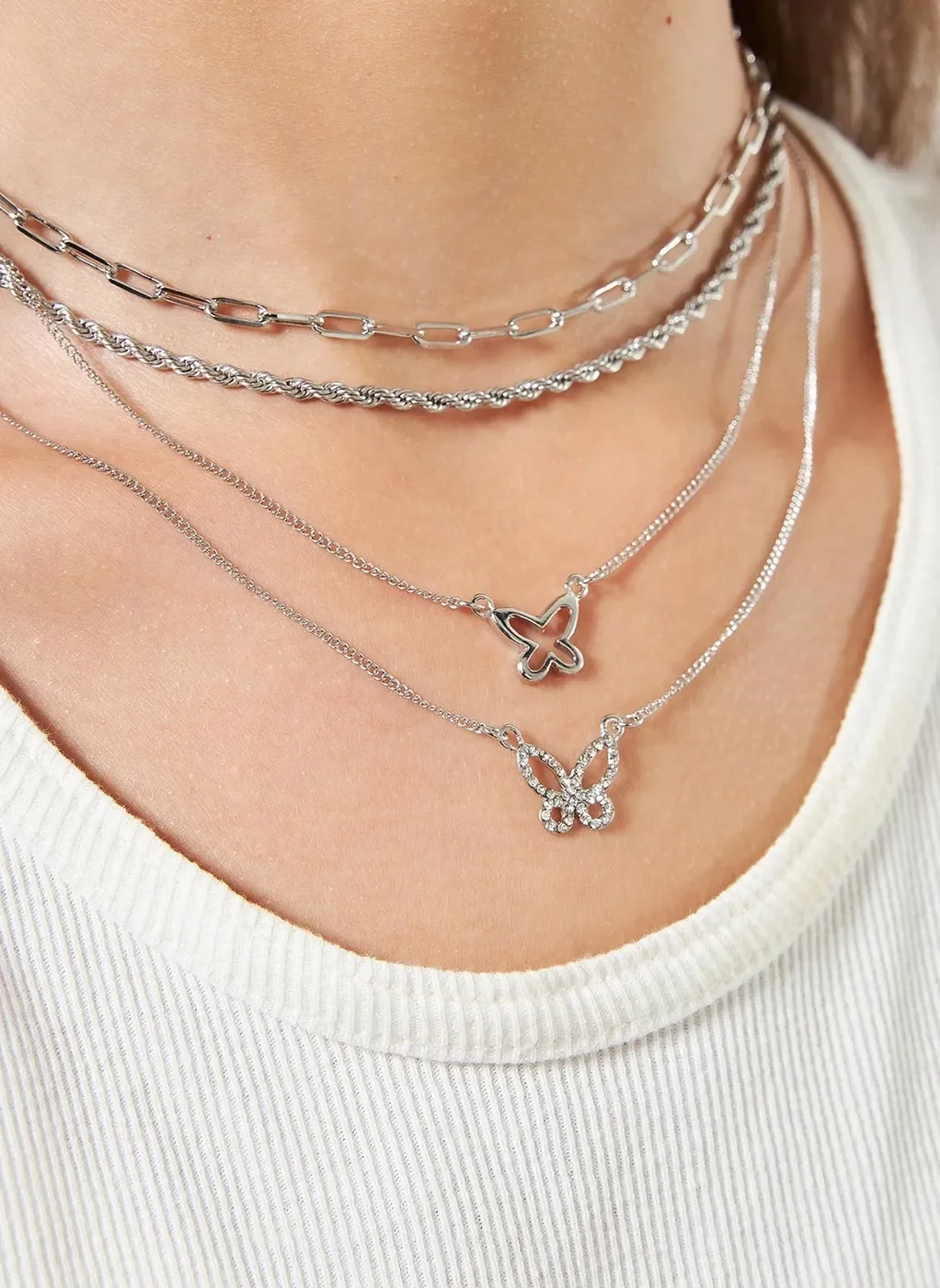 Conjunto Colares Borboleta