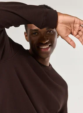 Camiseta Manga Longa Com Textura