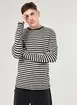 Blusa Manga Longa Em Tricô Listrado