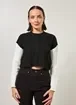 Blusa De Tricô Preto Com Mangas Off-White