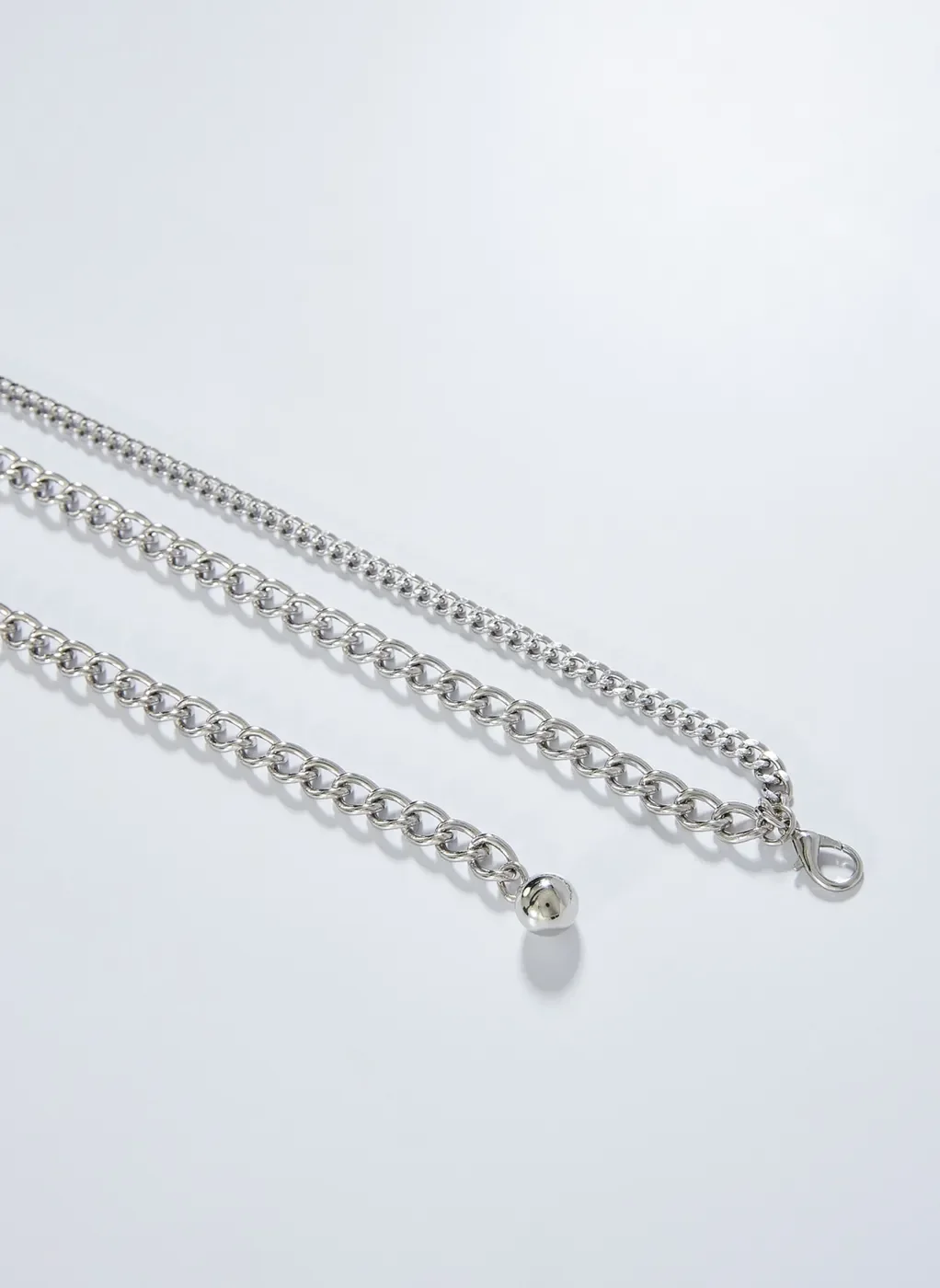 Cinto De Correntes Prateadas