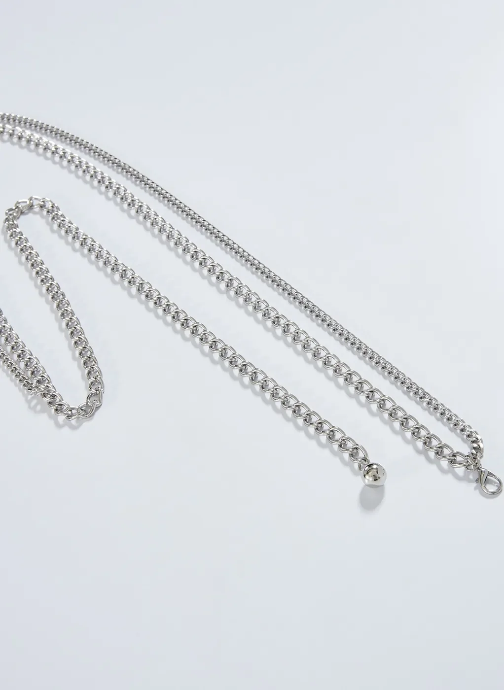 Cinto De Correntes Prateadas