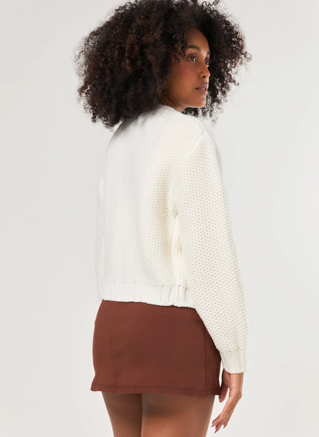 Cardigan Em Tricô Encorpado