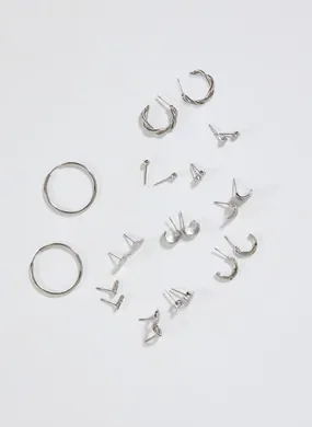 Conjunto 12 Brincos E Argolas