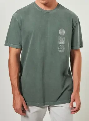 Camiseta Box Verde Estonada