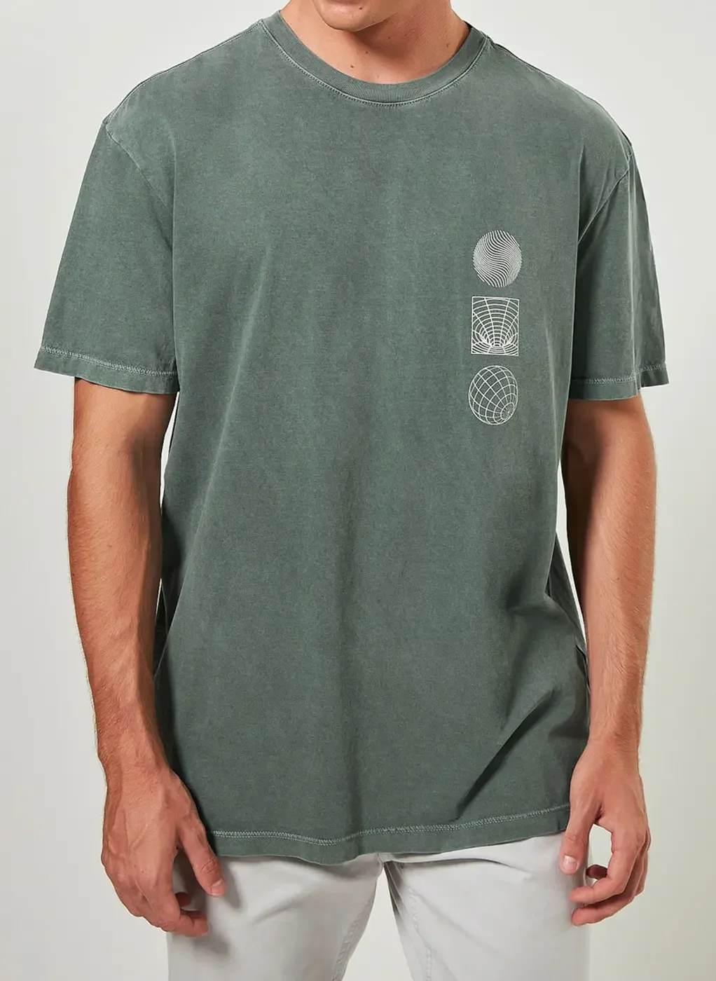 Camiseta Box Verde Estonada
