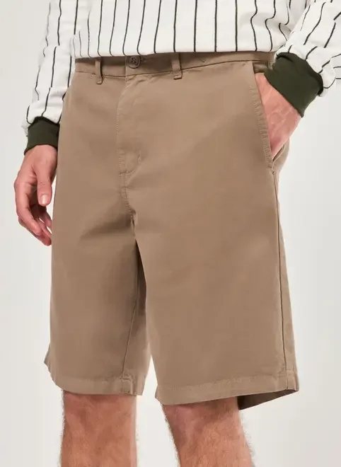 Bermuda Em Sarja Lisa