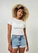 Blusa Mini Tee Em Malha Texturizada