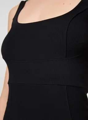 Vestido Tubinho Com Costuras Marcantes