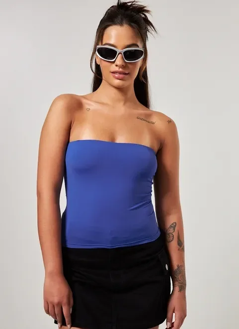 Blusa Tube Top Em Poliamida
