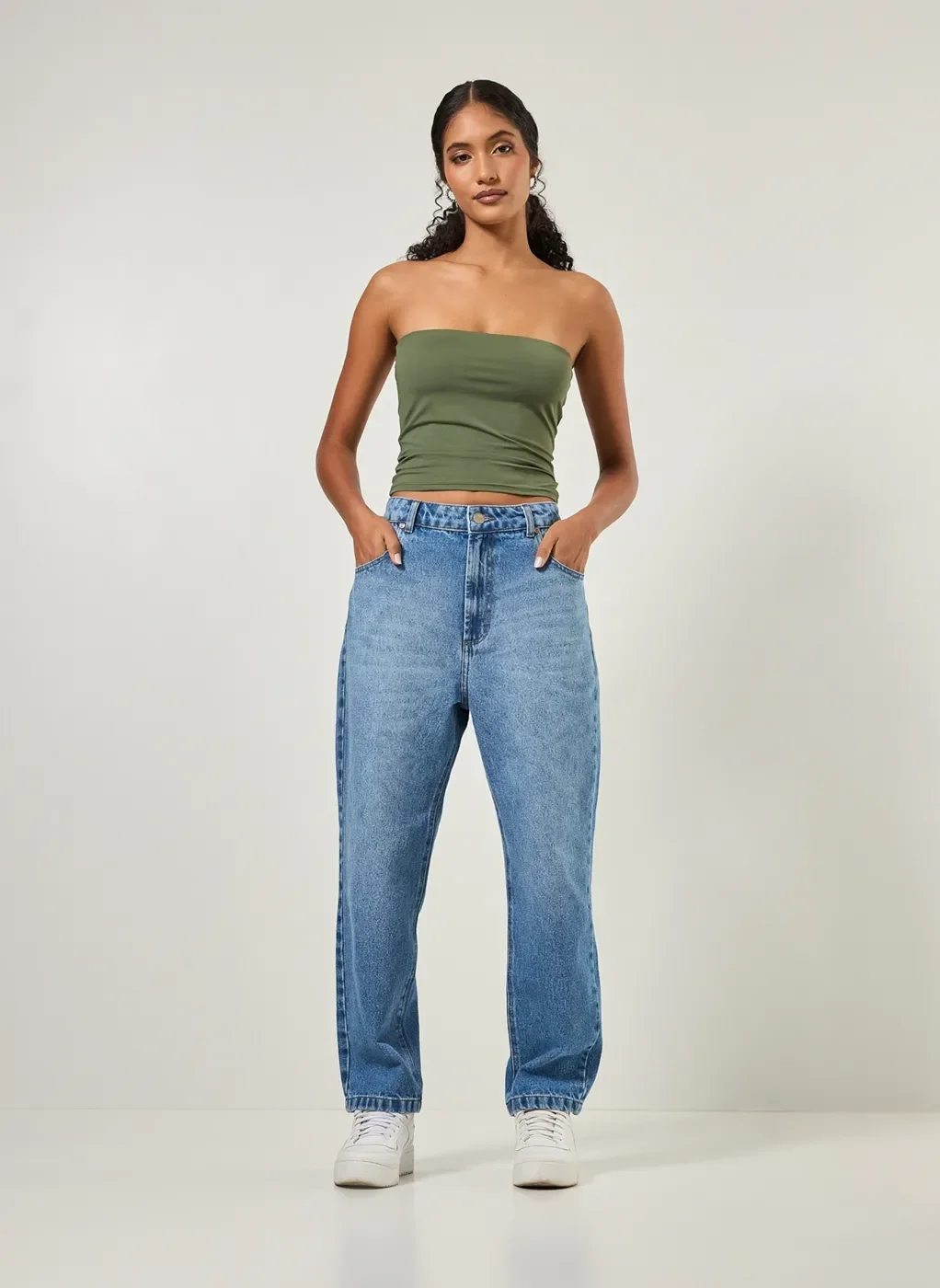 Blusa Tube Top Em Poliamida