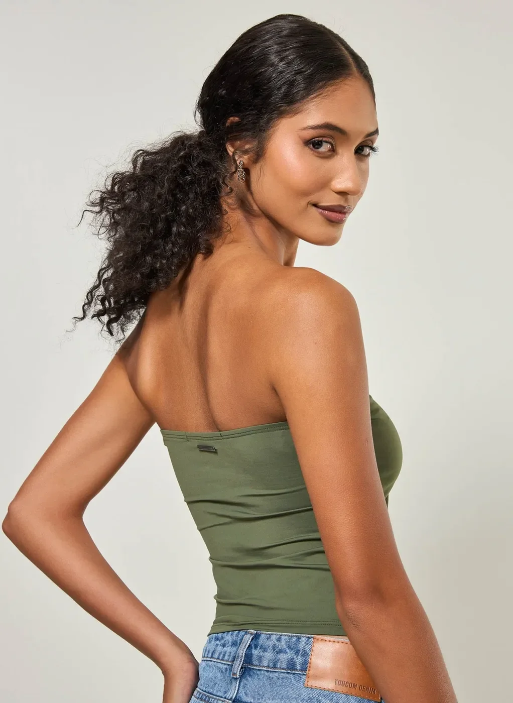 Blusa Tube Top Em Poliamida