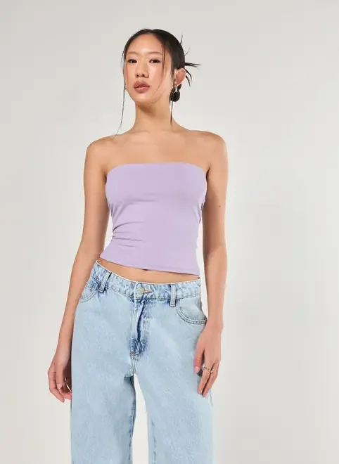 Blusa Tube Top Em Poliamida