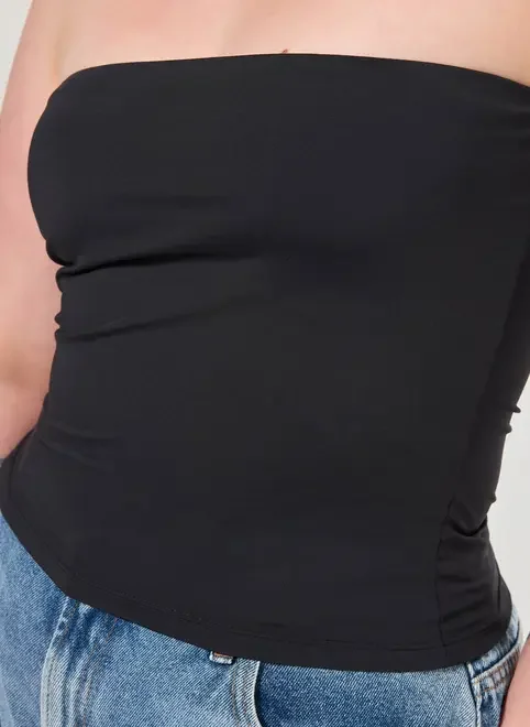 Blusa Tube Top Em Poliamida