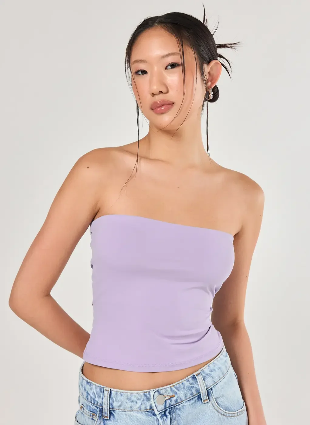 Blusa Tube Top Em Poliamida