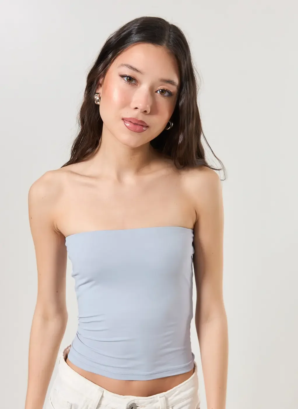 Blusa Tube Top Em Poliamida