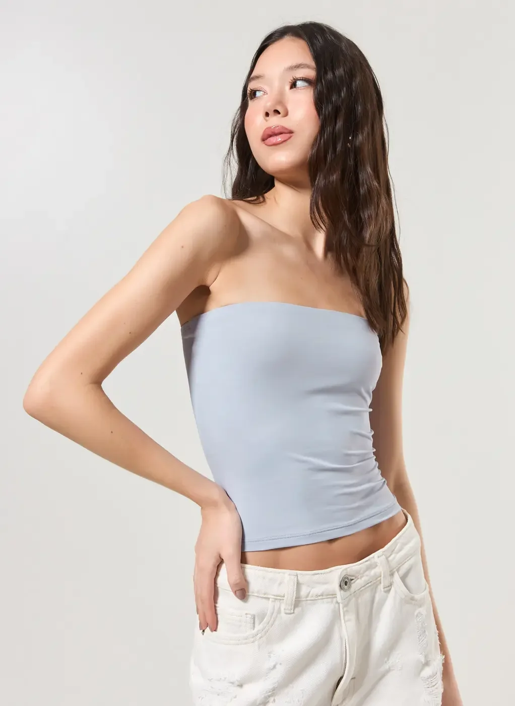 Blusa Tube Top Em Poliamida