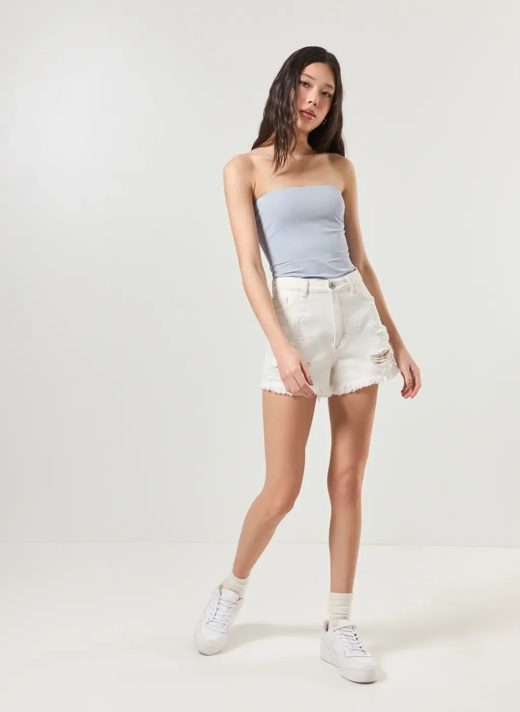 Blusa Tube Top Em Poliamida